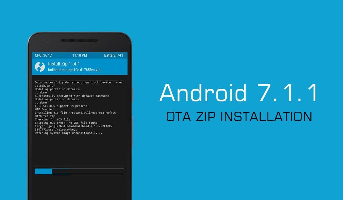 How to Install Android 7.1.1 OTA zip on Nexus 5X, Nexus 6P and Pixel C