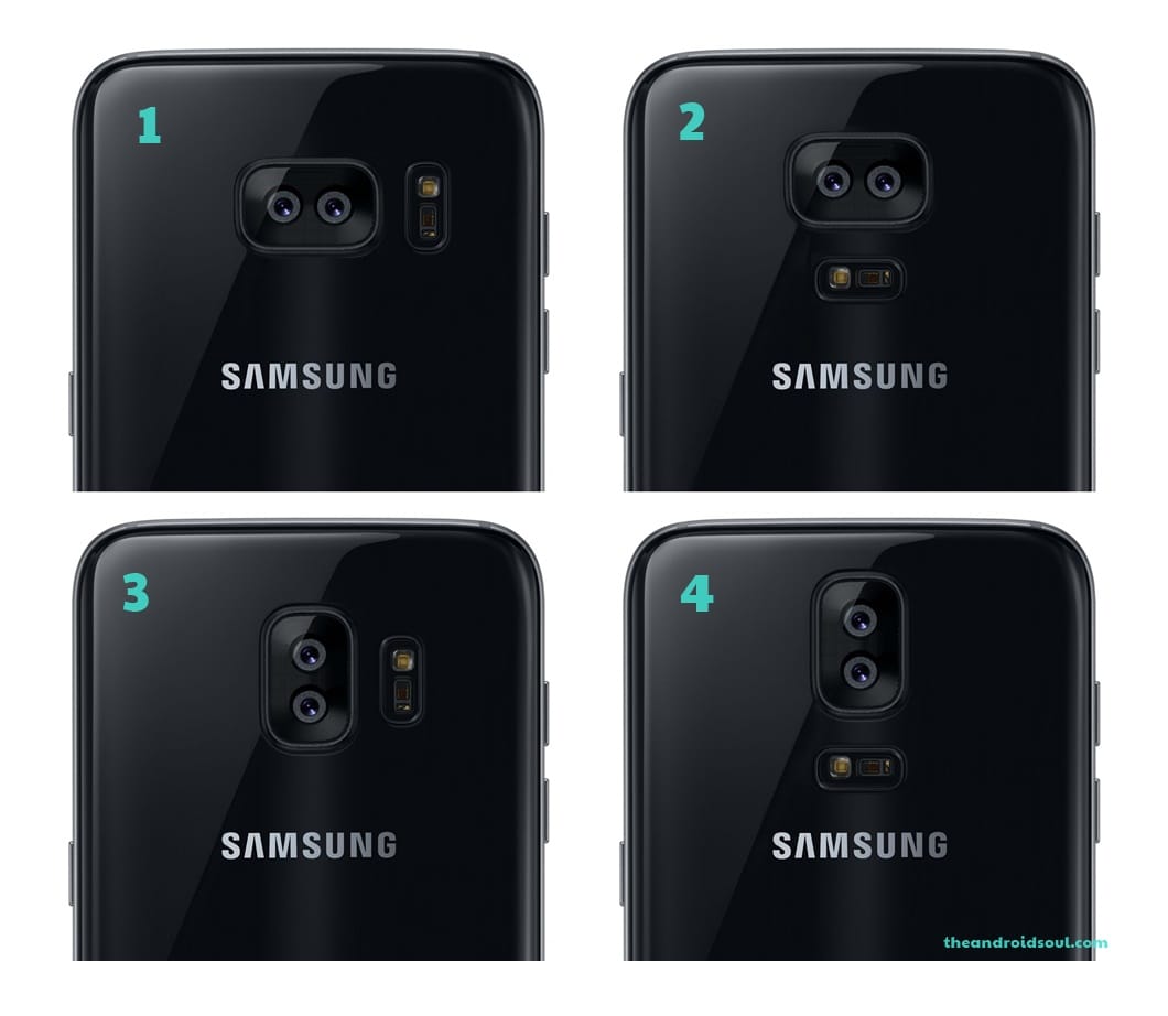 Galaxy S8 camera module placement mock-up: Which would you choose?