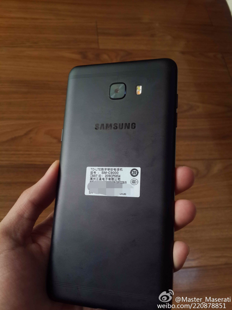 Galaxy C9 Black color spotted in wild