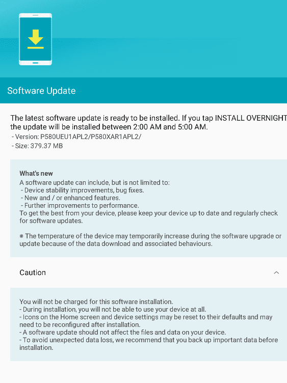 Galaxy Tab A 10.1 gets PL1 update, installs December security patch