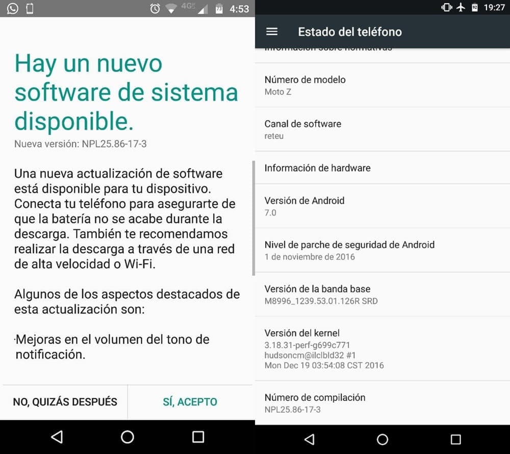 Download NPL25.86-17-3 OTA: New Moto Z Nougat update fixes low notification volume bug