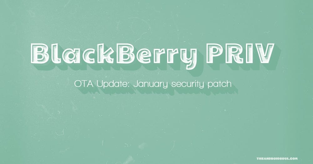 T-Mobile BlackBerry PRIV receiving update to build AAI459, brings January security patch