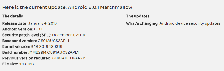 AT&T Galaxy S7 Active gets PL1 update, installs December security patch