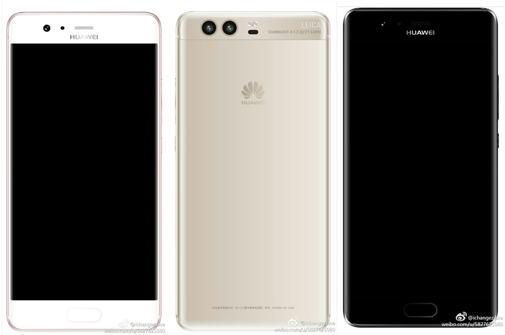 Latest Huawei P10 images leak show its front and back in full