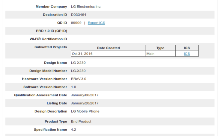 LG X230 to release in next few months, given thumbs up by Bluetooth SIG