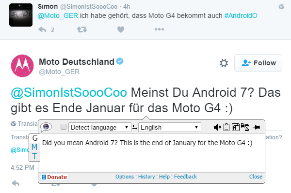 Moto G4 Android Nougat release in Germany set for January end