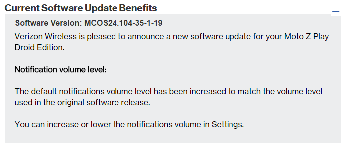Verizon pushing OTA update to Moto Z Play Droid Edition and Galaxy Tab S2 devices