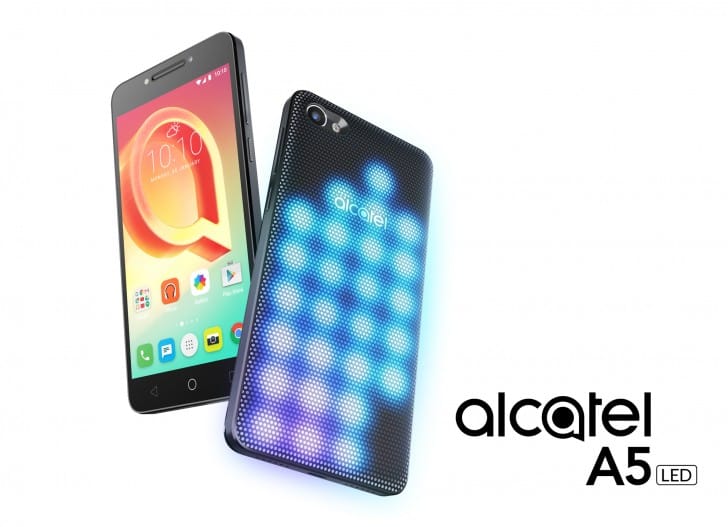 Alcatel A5 LED, A3 and U5 Android phones launched at MWC 2017