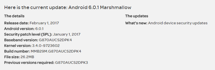 AT&T Galaxy S6 Edge and S5 Active gets January security update, builds G925AUCS5DPK5 and G870AUCS2DPK4