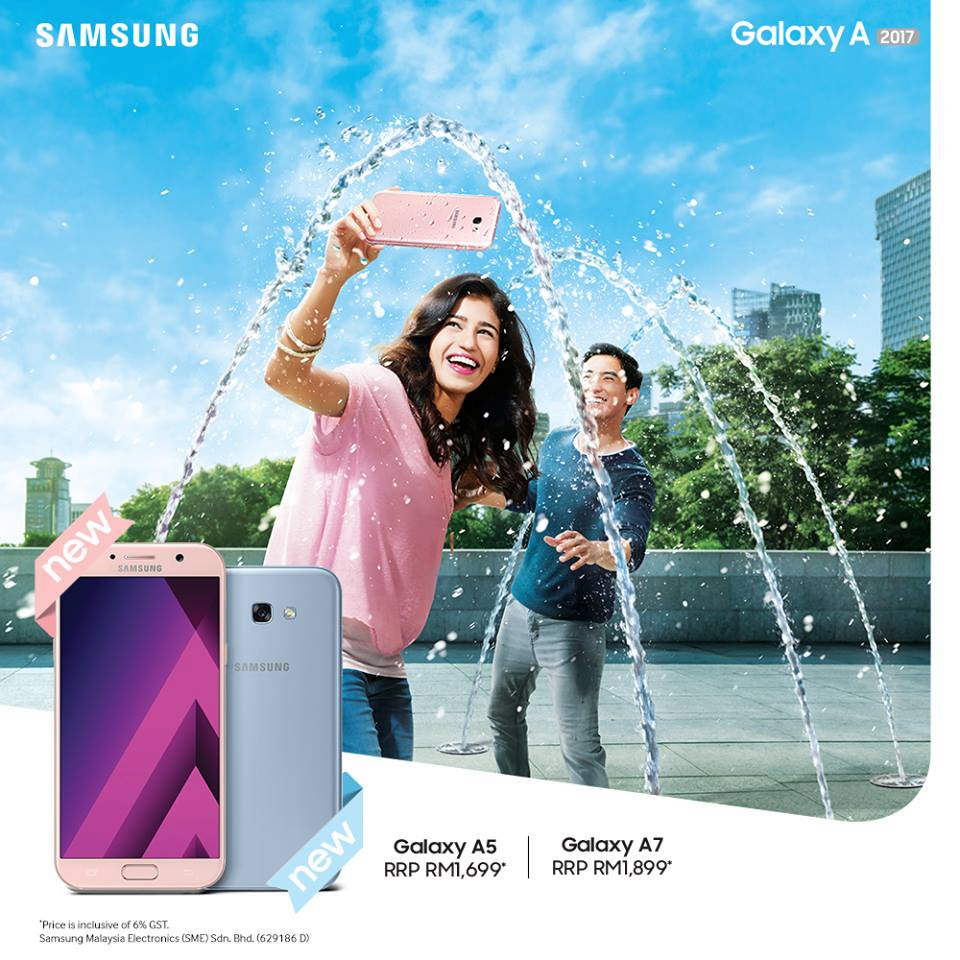 Samsung Malaysia launches Galaxy A5 and A7 2017 in pink and blue color, dubbed as Peach Cloud and Blue Mist