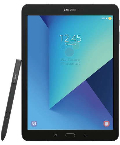 Galaxy Tab S3 image leaked, features S Pen