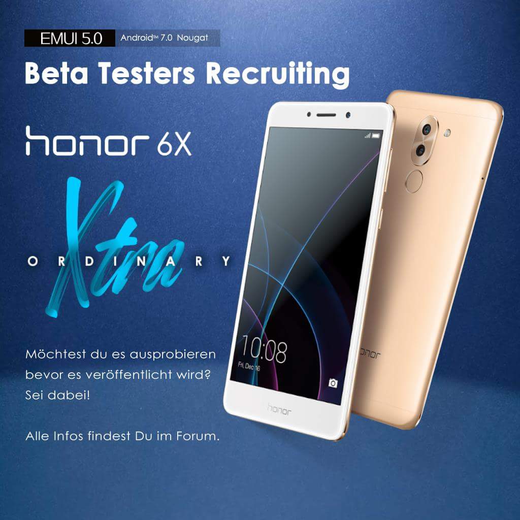 Huawei Honor 6X Nougat beta rollout begins in Germany, build B130