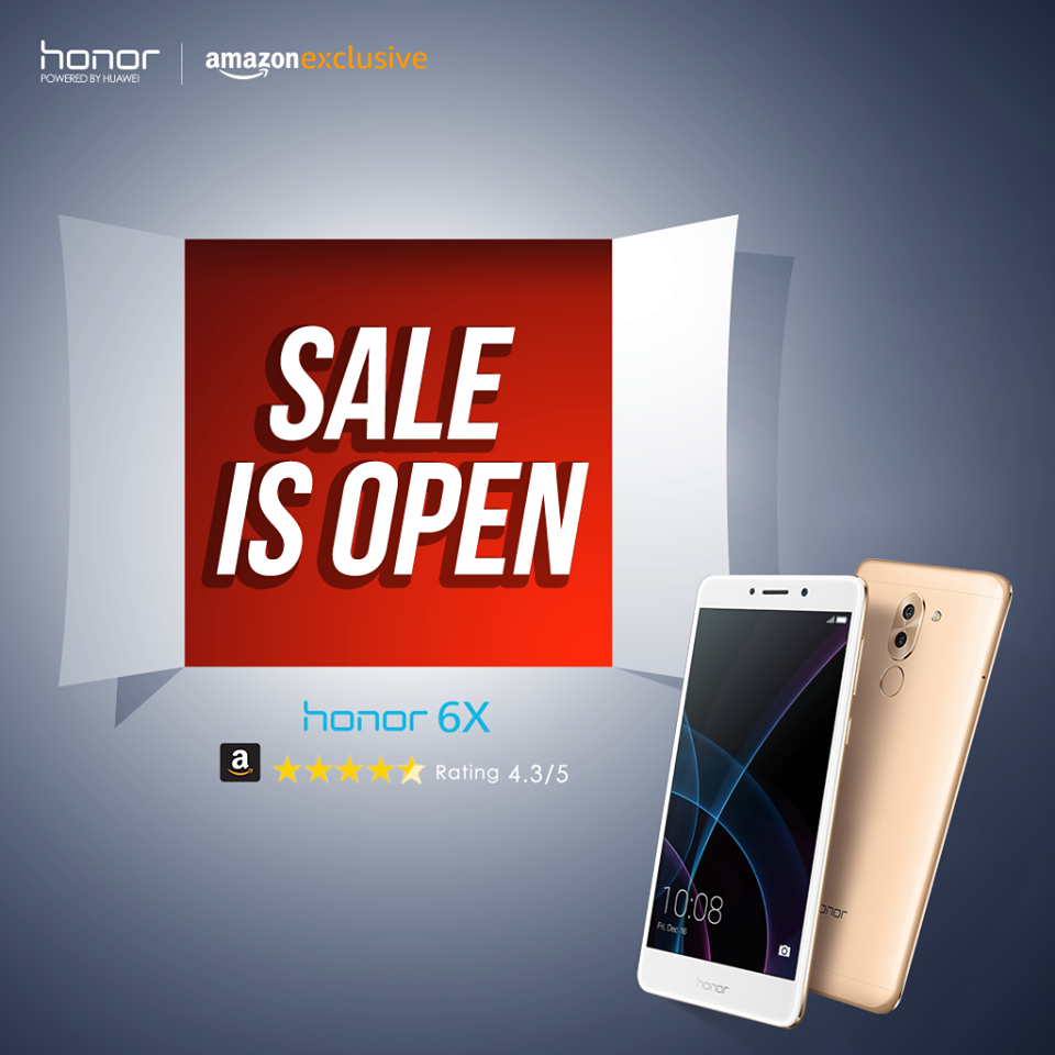 Huawei Honor 6X goes on open sale in India