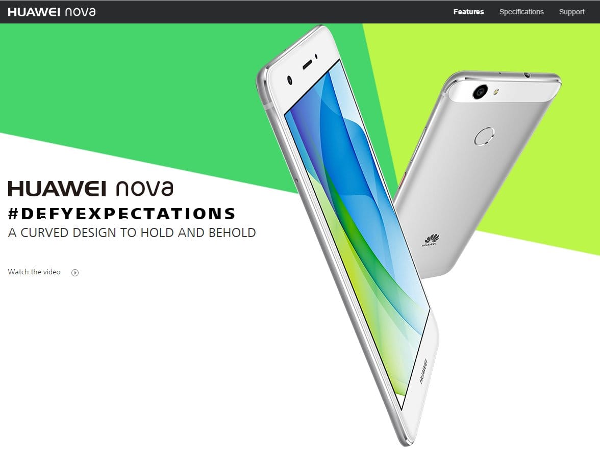 Huawei Nova released in South Africa, priced ZAR R 6999