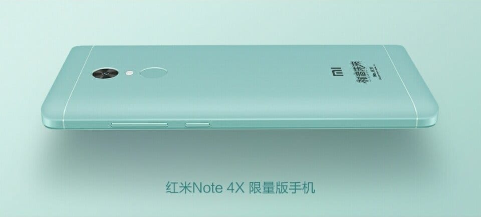 Xiaomi Redmi Note 4X customized version leaked, features soft Teal color