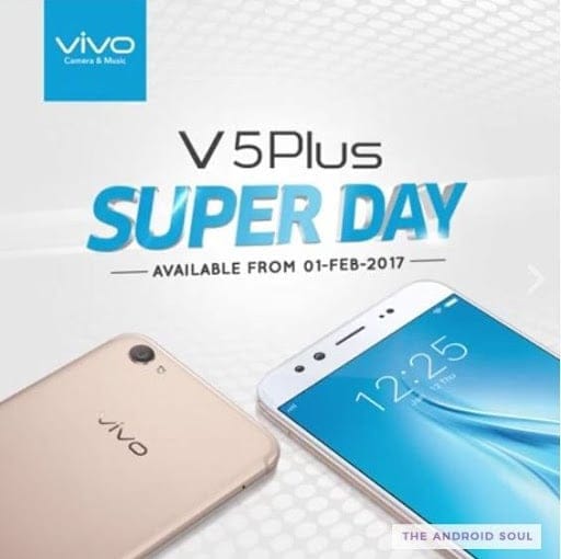 Vivo V5 Plus now available for purchase in India, priced Rs. 27,980