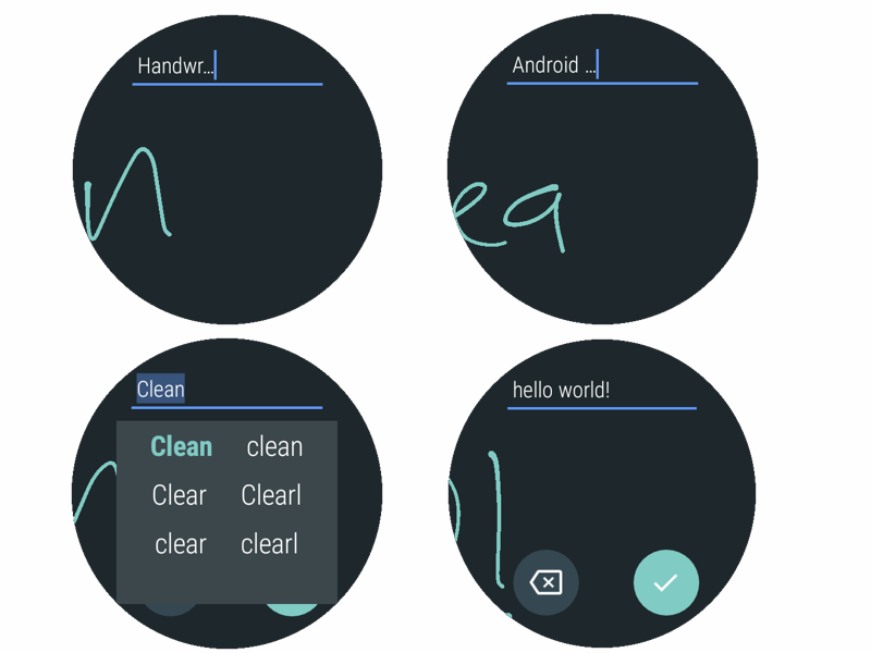 Google Handwriting Input lets you write on your Android Wear 2.0 smartwatches