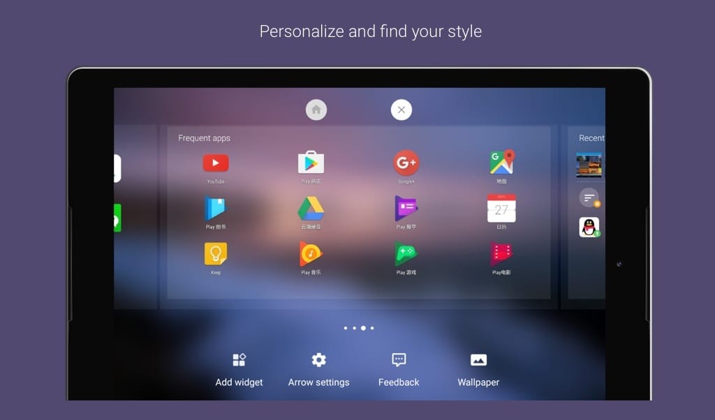 Arrow Launcher update adds support for Android tablets too