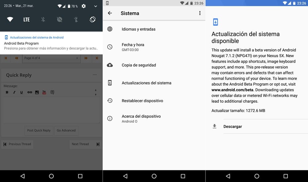 A Nexus 5X user received Android 7.1.2 update over Android O !!