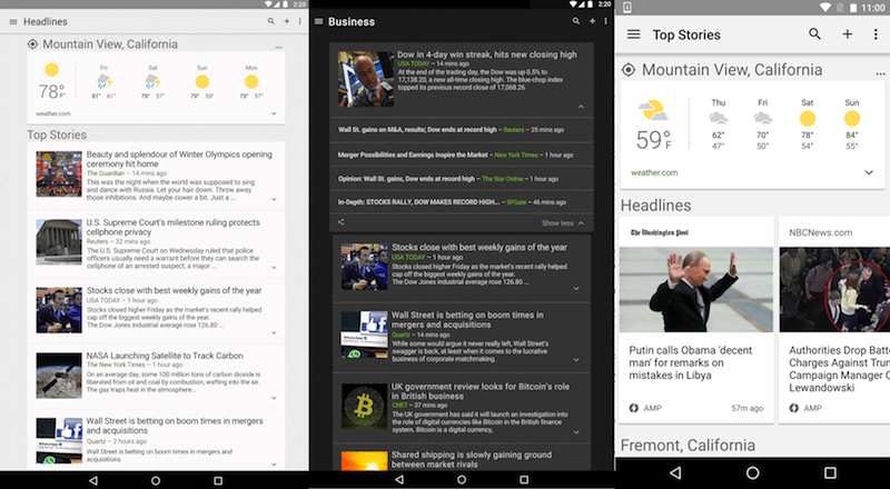 Google News and Weather app update 3.1.4 adds auto load of next articles as you scroll