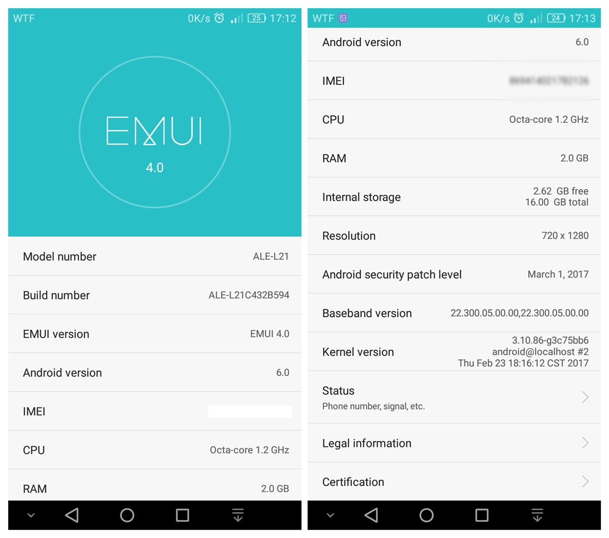 Huawei P8 lite gets March security patch with an OTA update, build B594