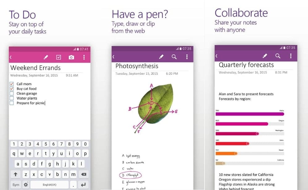 Microsoft OneNote Android app update brings share note feature and improved editing tools