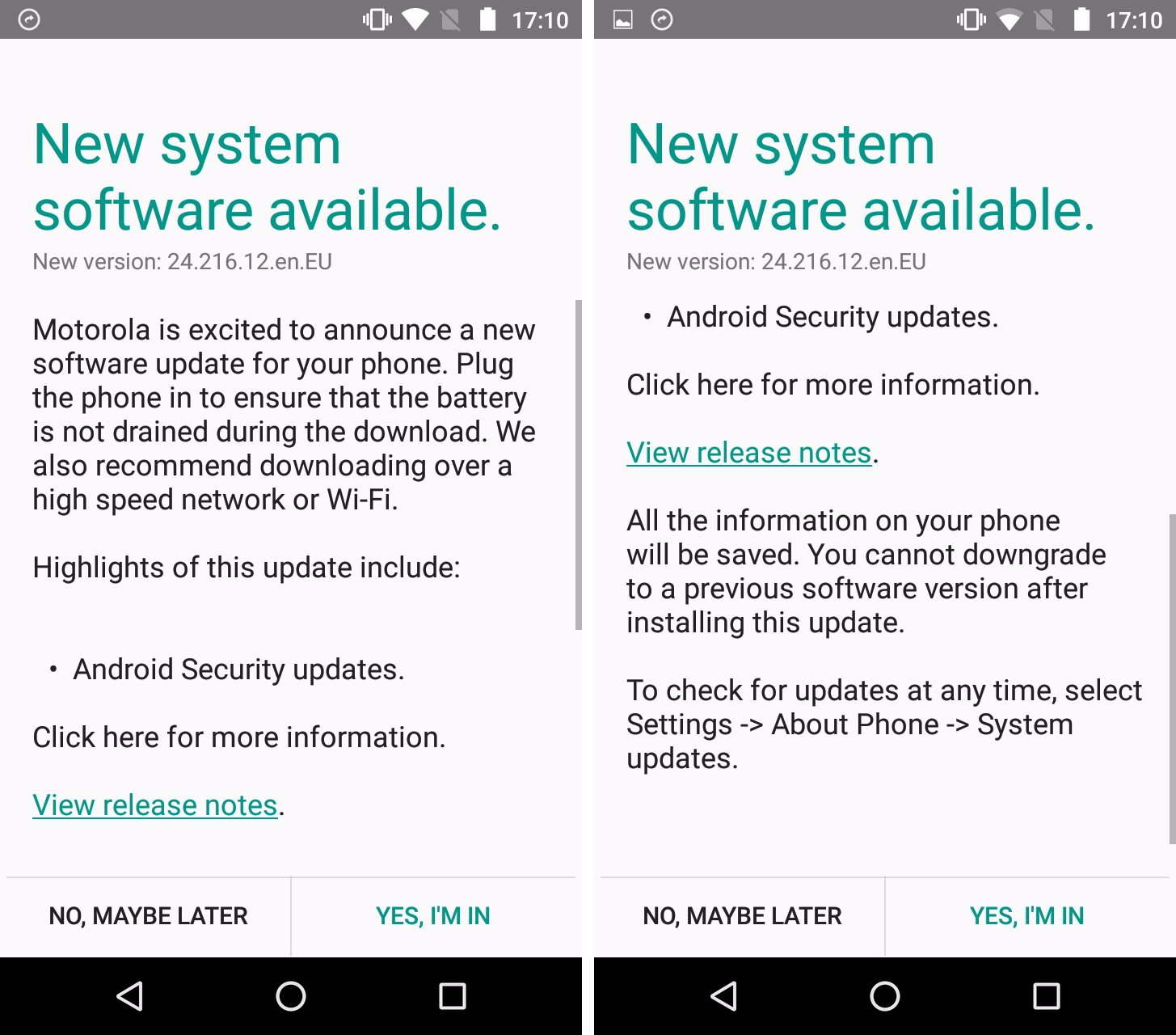 Moto G3 receives January security patch in Europe, build 24.216.12.en.EU