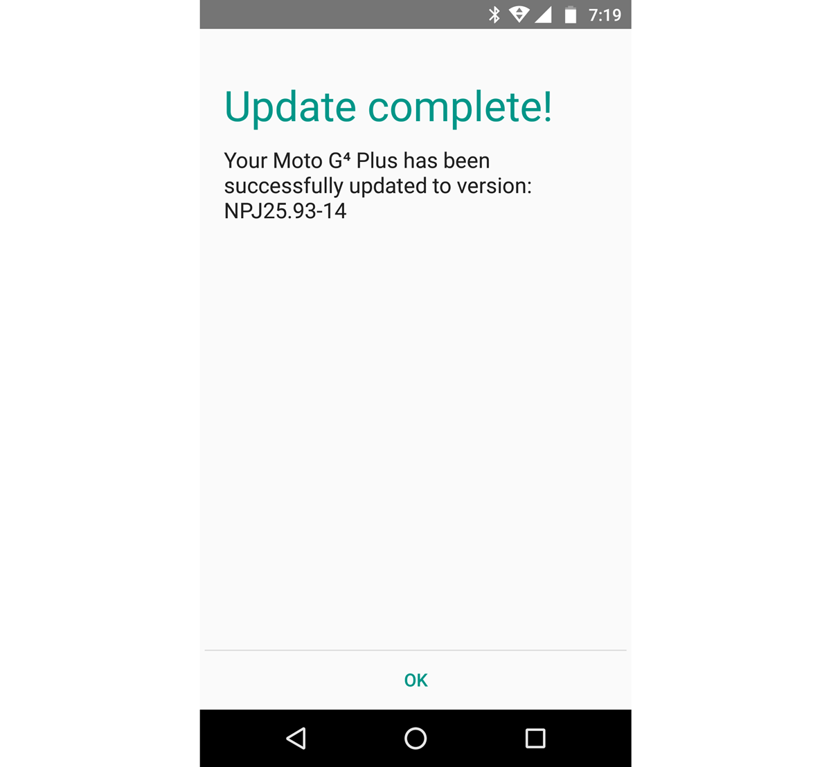 Moto G4 Plus also receiving Android 7.0 Nougat update in US, build NPJ25.93-14