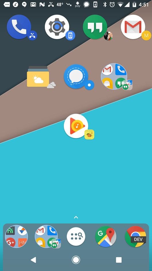 New update to Nova launcher rolling out with dynamic notification badges