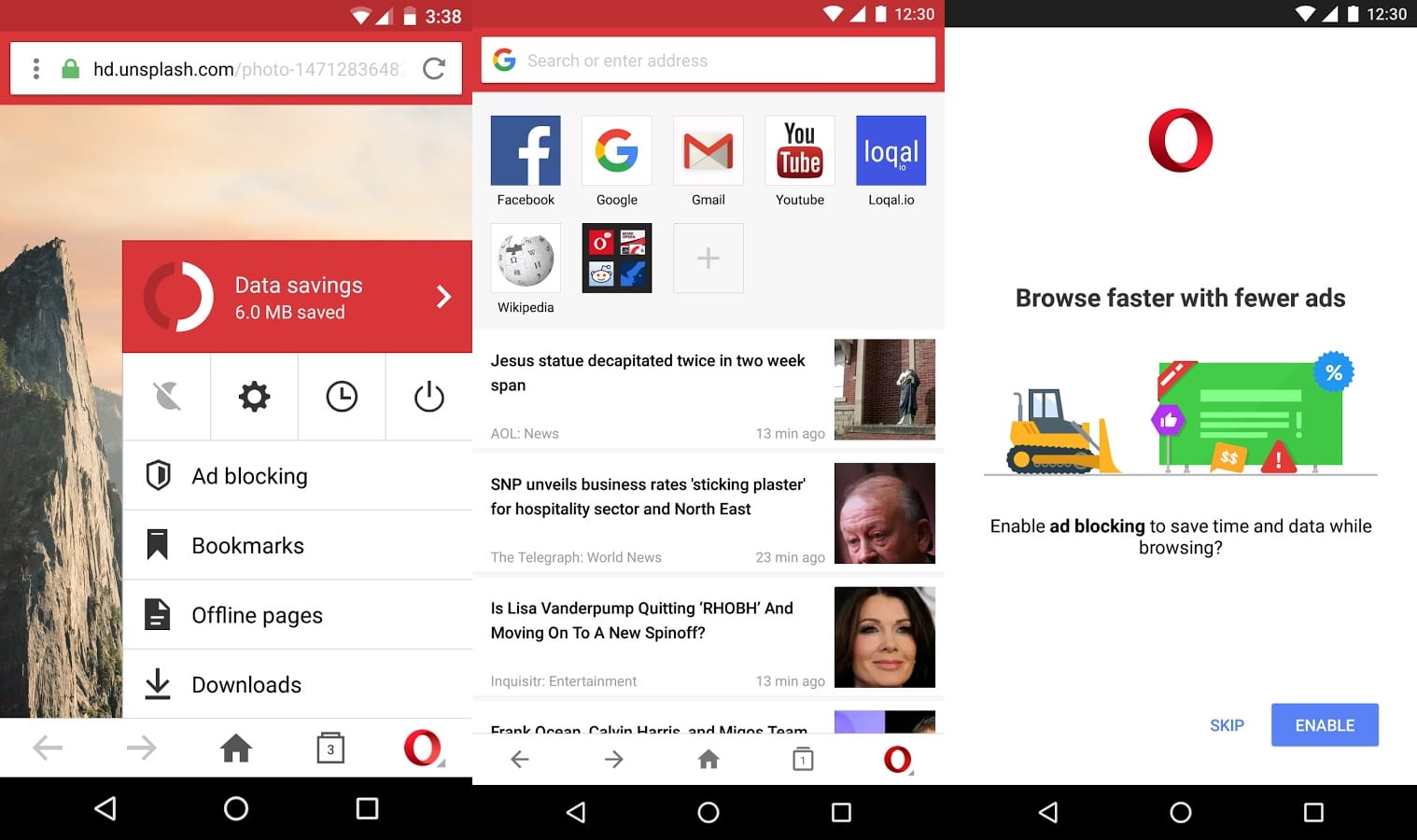 Opera Mini Web browser receives UI refresh with latest update