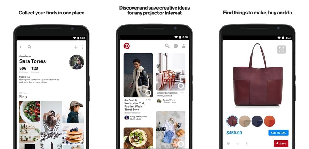 Pinterest Lens BETA now available via today’s update