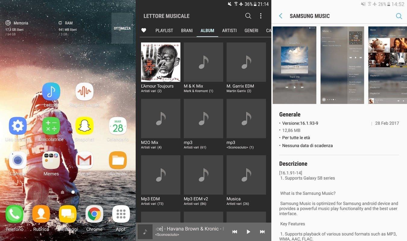 Download ported Galaxy S8 apps and weather widget