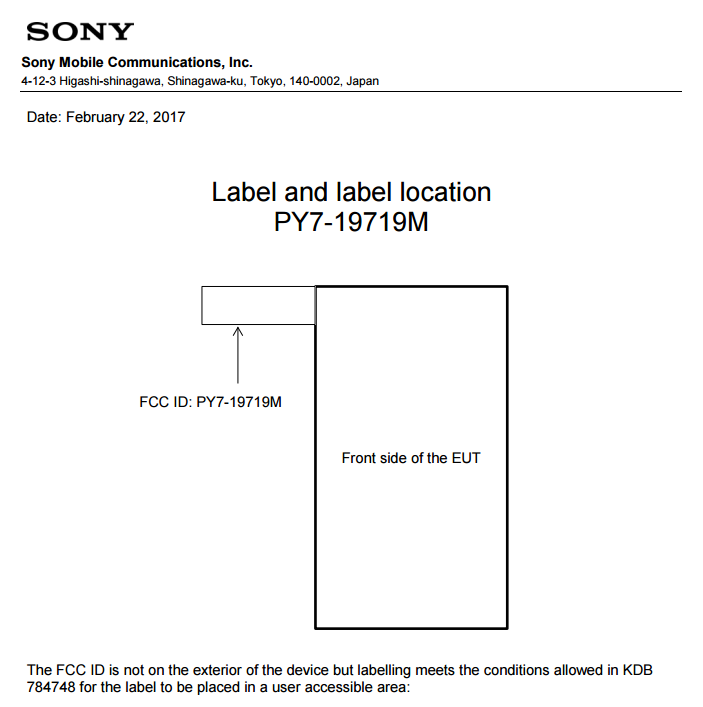 Sony Xperia XA1 Ultra clears FCC