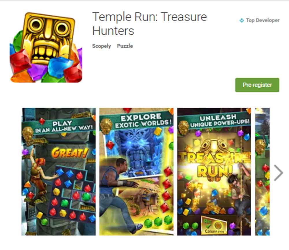 New Temple Run: Treasure Hunters releasing this year, beta version already made available