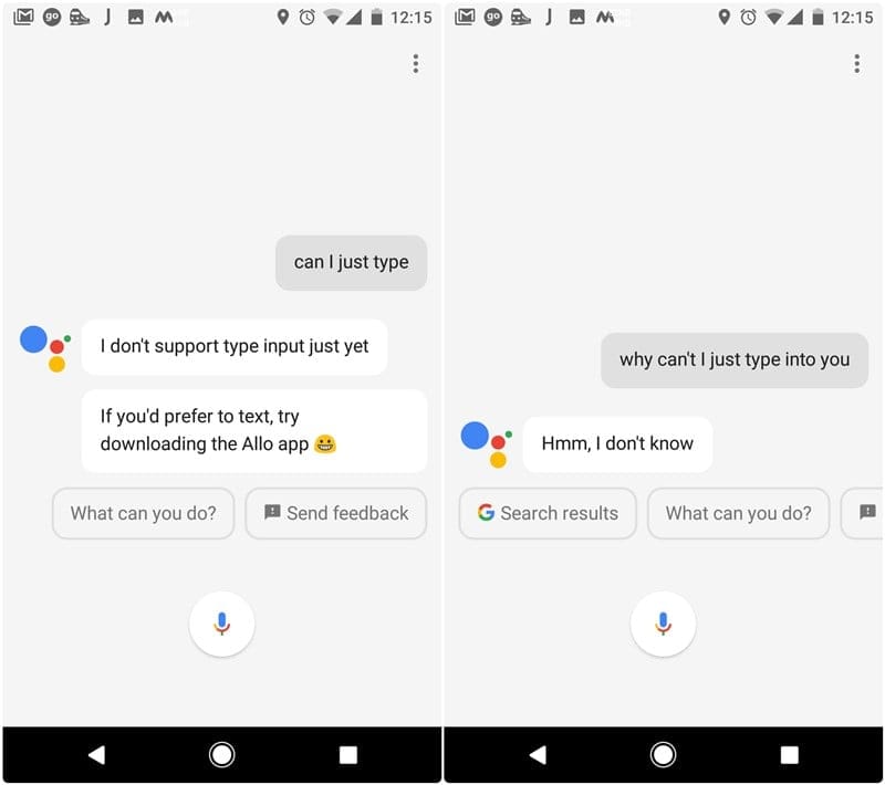 How to type in Google Assistant