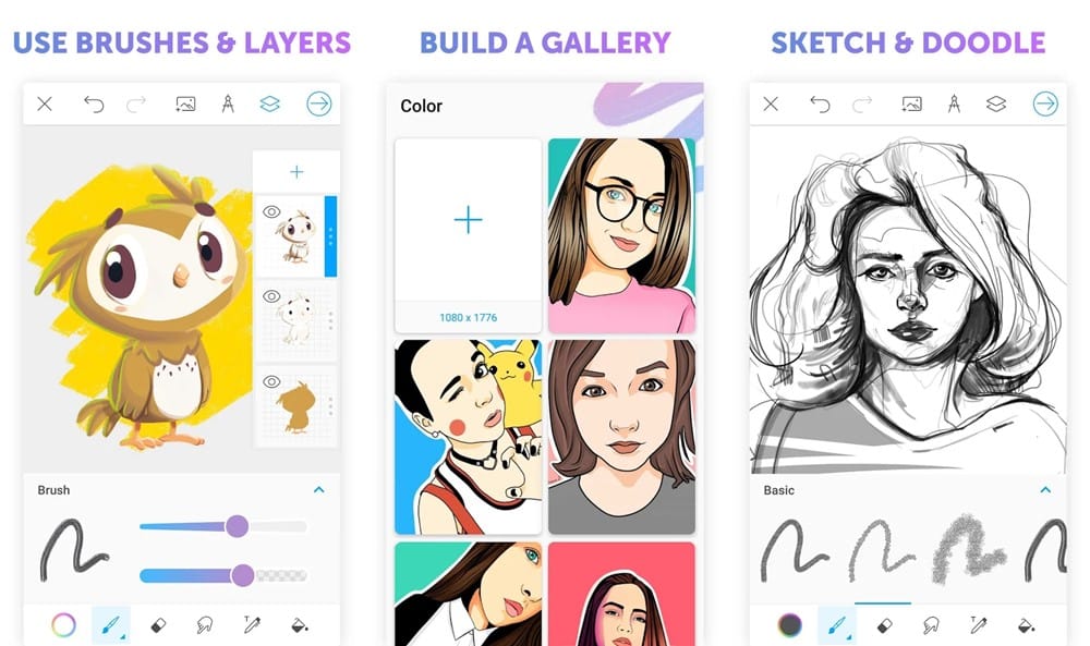 PicsArt Color Paint now lets you save your own drawing as sticker