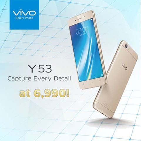 Vivo Y53 launches in Philippines, priced PHP 6,990