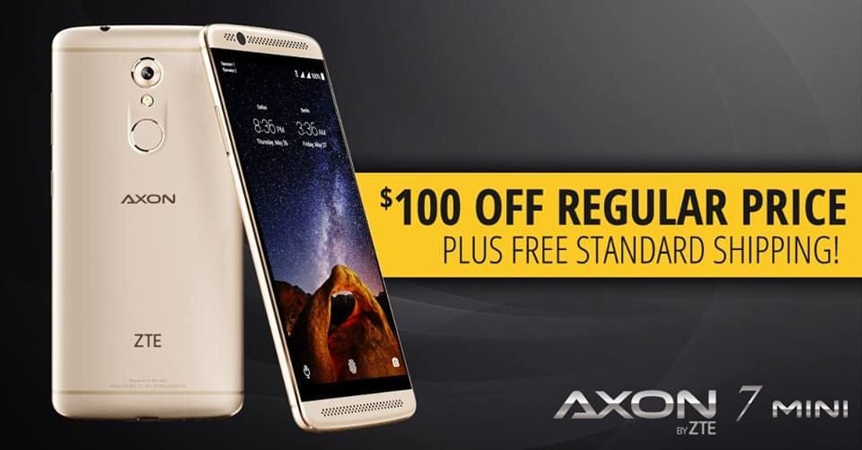 Deal: ZTE Axon 7 Mini is $100 off, available for $199.98 till March 11