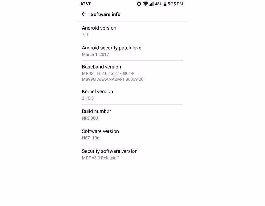 AT&T LG G6 update rolling out with bug fixes, software version H87110c