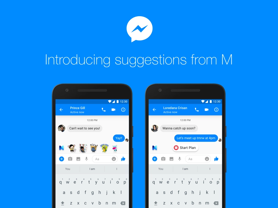 Facebook brings AI powered M assistant to Messenger