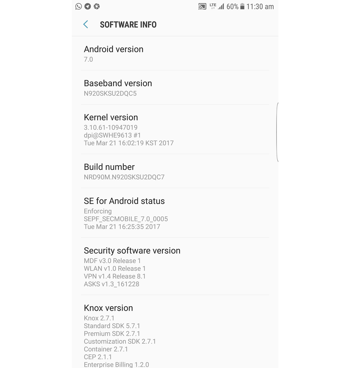 Galaxy Note 5 Nougat update begins rolling out in Korea, build N920SKSU2DQC7