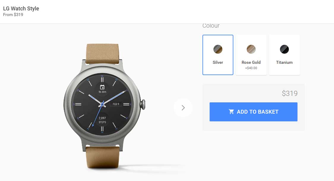 LG Watch Style now on sale at Canadian Google Store