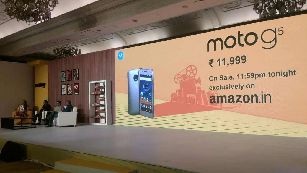 Moto G5 to go on sale in India tonight, priced INR 11,999