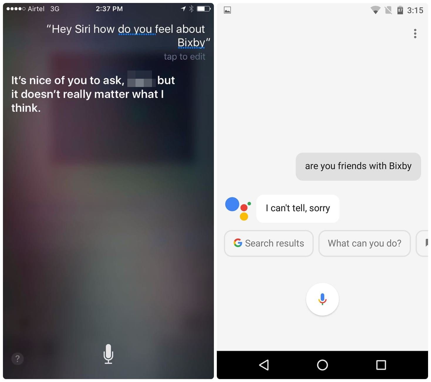 What Google Assistant and Apple Siri have to say about Samsung Bixby