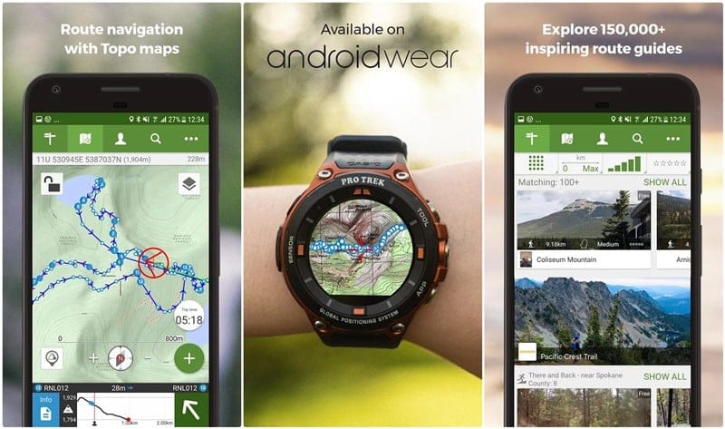 ViewRanger – Trails & Maps now supports Android wear 2.0