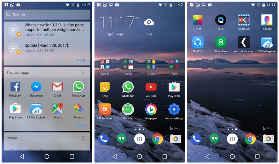 Arrow Launcher gets Android for Work support and a new Notes card