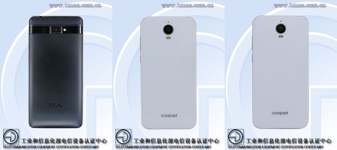 Specs of Coolpad CVC-A0, GRA-A0 and GRA-M0 revealed at TENAA