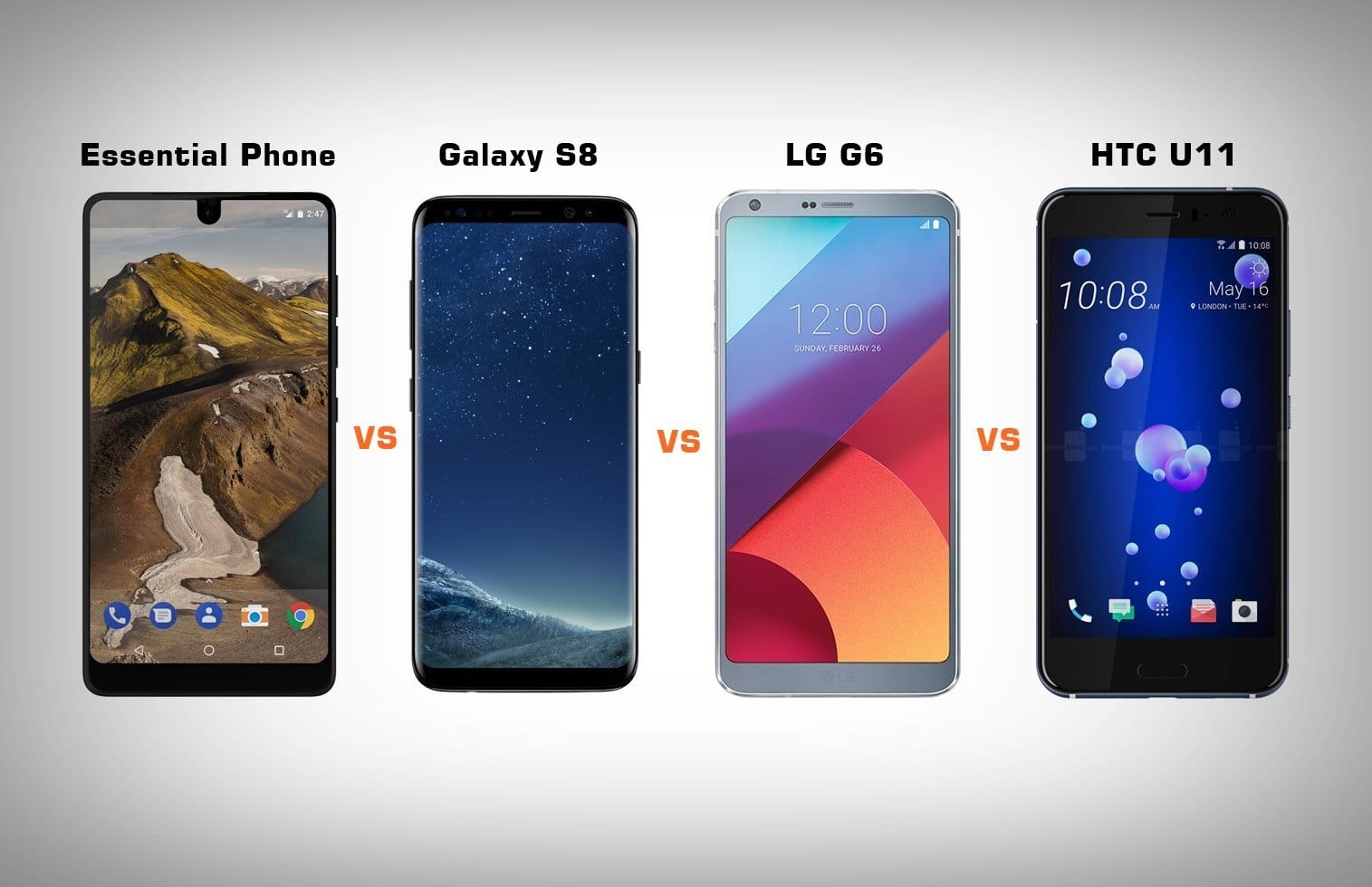 Essential Phone vs Galaxy S8 vs LG G6 vs HTC U11: Battle of the best Android phones