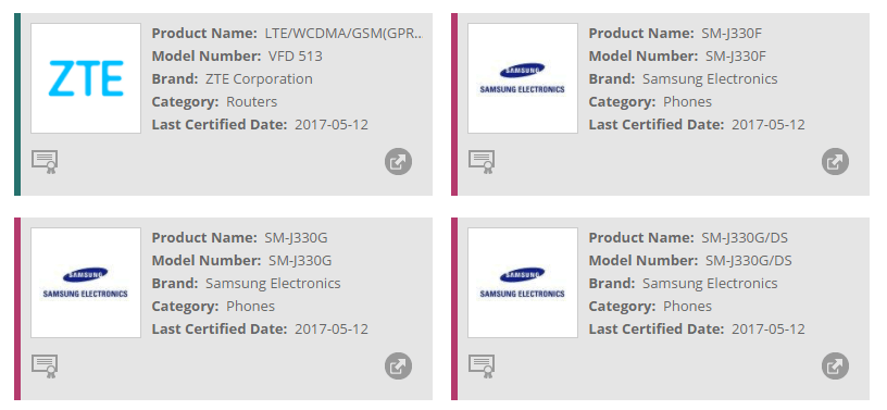 Samsung Galaxy J3 and J5 2017 inch ever closer to release with Wi-Fi certification