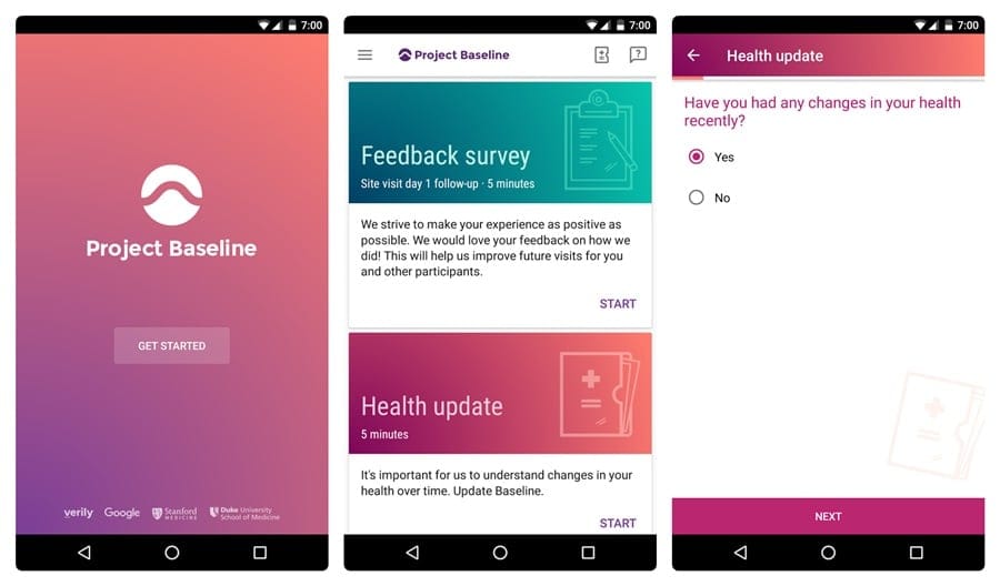 Google launches Project baseline Android App